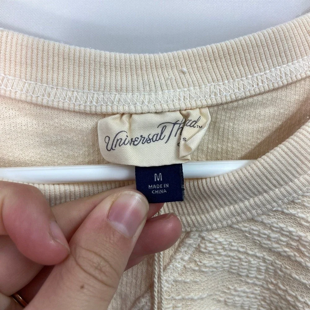 NEW Universal Thread women's cream sleeveless thick knit‎ textured vest top M